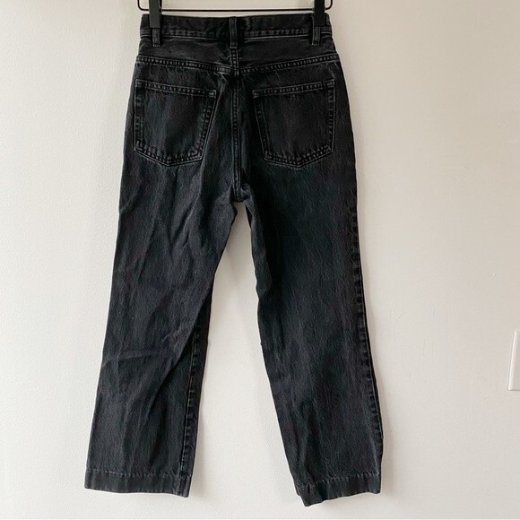 a.p.c. sailor jeans washed black high rise size 24 - Picture 5 of 13
